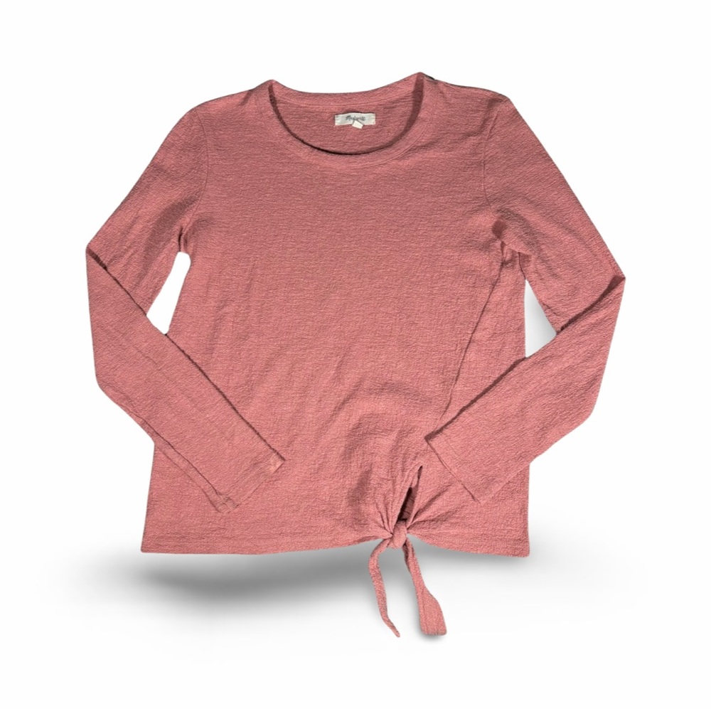 MADEWELL long sleeve w/ front tie